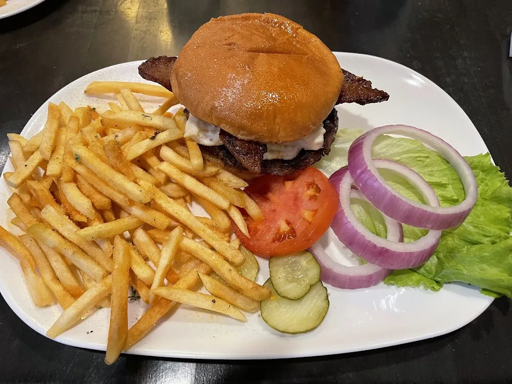 Garlic Parmesan Bacon Burger